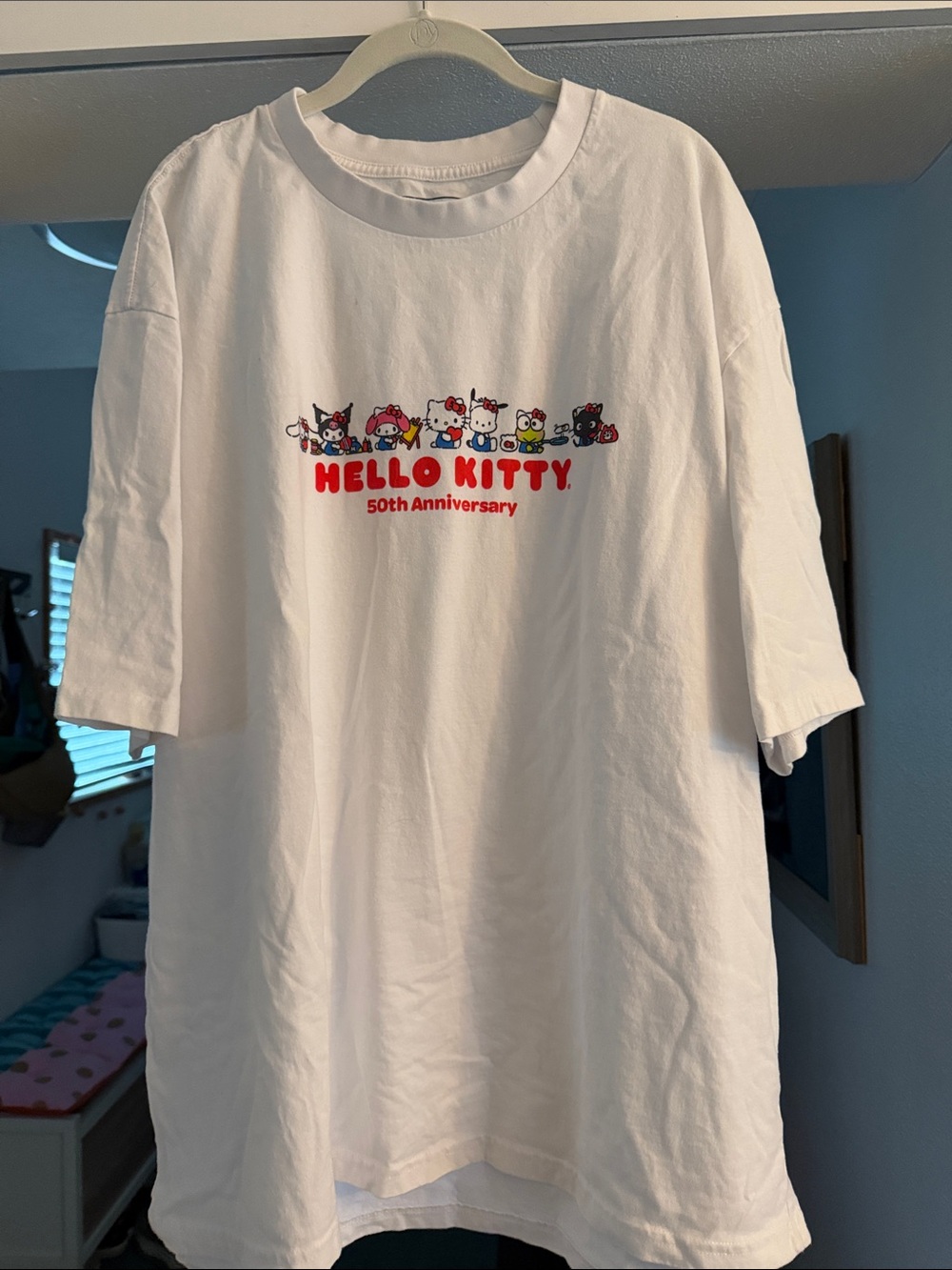 Sanrio White Oversized Graphic Tee